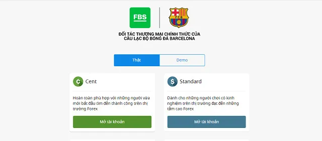 Đăng ký sàn FBS bước 3