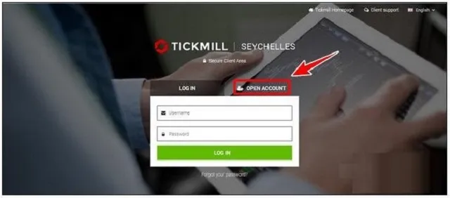 Đăng ký sàn giao dịch Tickmill