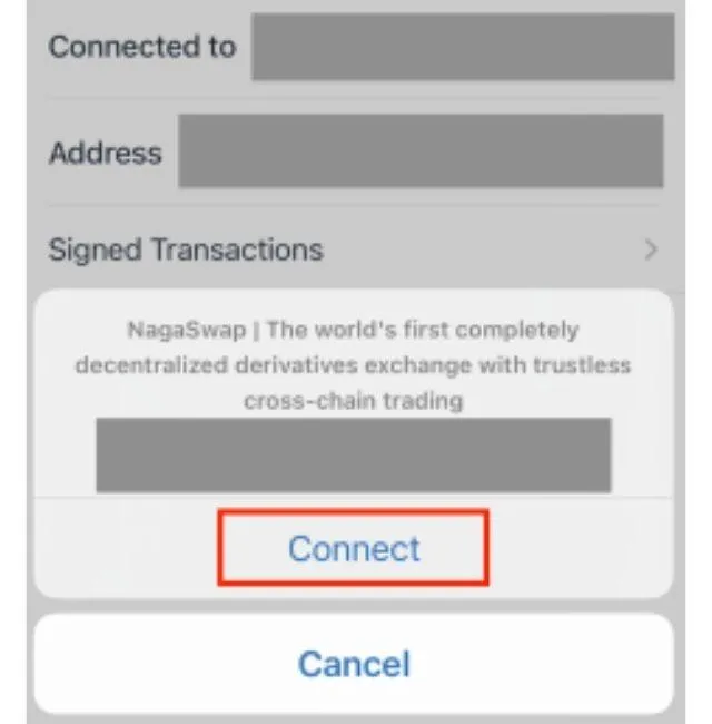 Đăng nhập và sau đó lựa chọn vào mục Connect để tham gia public sale