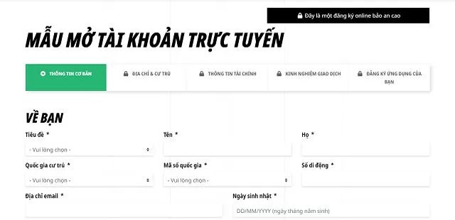 Hỗ trợ mở tài khoản trực tuyến