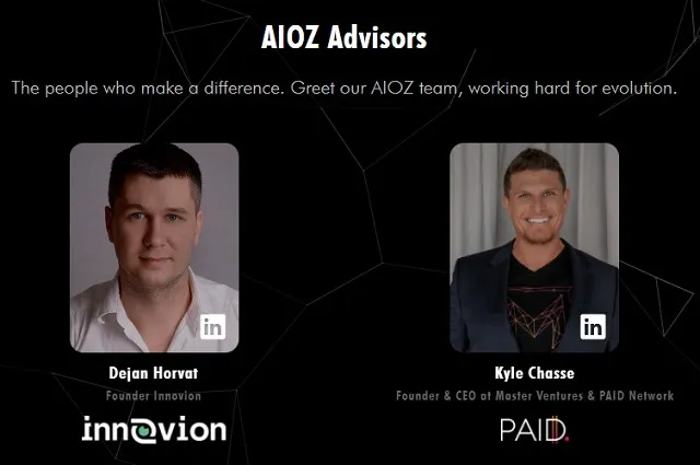 Partnership và Investor - Đối tác và nhà đầu tư của AIOZ Network hiện nay