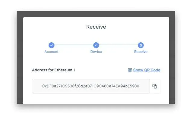 Sao chép địa chỉ để claim nhận Spark Token