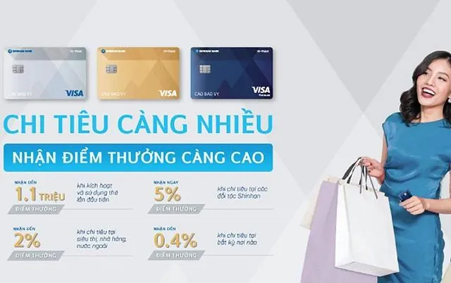 Việc mở thẻ tín dụng shinhan khá dễ dàng